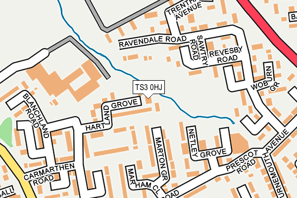 TS3 0HJ map - OS OpenMap – Local (Ordnance Survey)