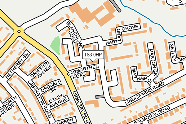 TS3 0HP map - OS OpenMap – Local (Ordnance Survey)