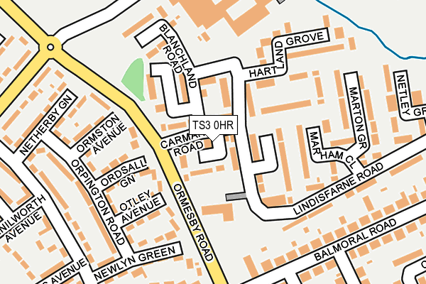 TS3 0HR map - OS OpenMap – Local (Ordnance Survey)