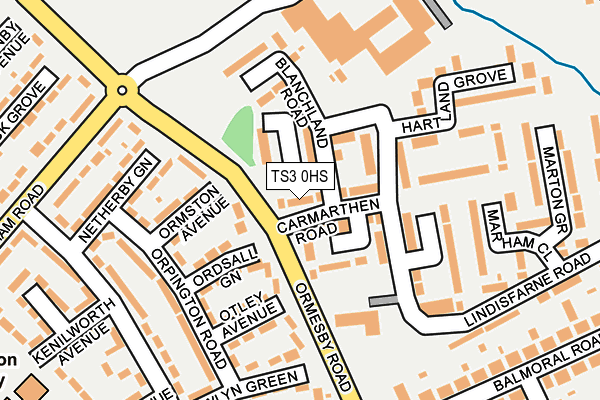 TS3 0HS map - OS OpenMap – Local (Ordnance Survey)