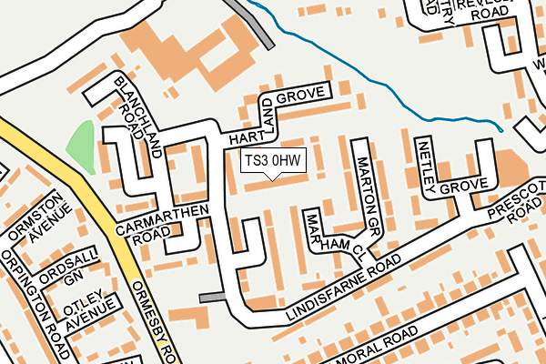 TS3 0HW map - OS OpenMap – Local (Ordnance Survey)