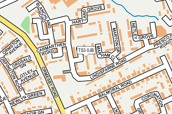 TS3 0JB map - OS OpenMap – Local (Ordnance Survey)