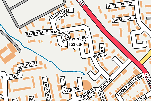 TS3 0JN map - OS OpenMap – Local (Ordnance Survey)