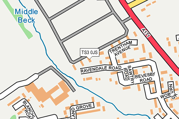 TS3 0JS map - OS OpenMap – Local (Ordnance Survey)