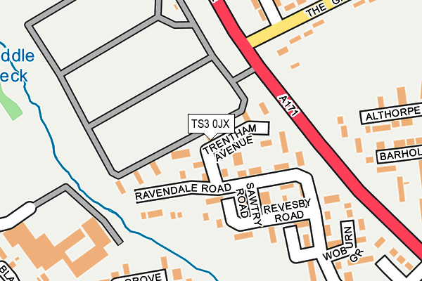 TS3 0JX map - OS OpenMap – Local (Ordnance Survey)