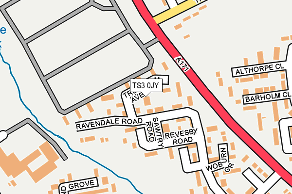 TS3 0JY map - OS OpenMap – Local (Ordnance Survey)