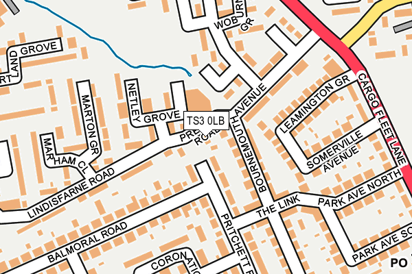 TS3 0LB map - OS OpenMap – Local (Ordnance Survey)