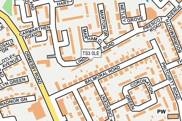 TS3 0LE map - OS OpenMap – Local (Ordnance Survey)