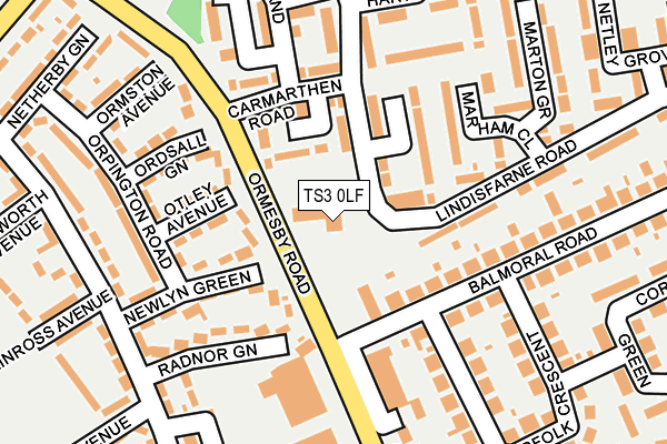 TS3 0LF map - OS OpenMap – Local (Ordnance Survey)