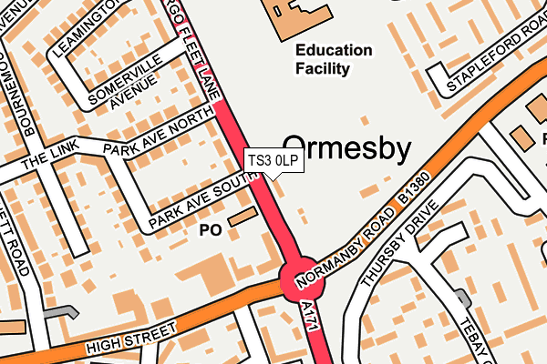 TS3 0LP map - OS OpenMap – Local (Ordnance Survey)