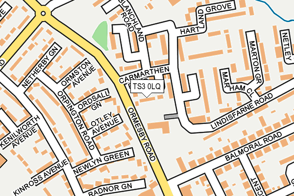 TS3 0LQ map - OS OpenMap – Local (Ordnance Survey)