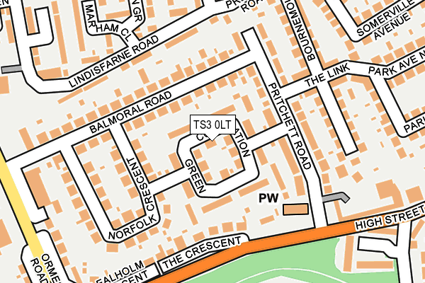 TS3 0LT map - OS OpenMap – Local (Ordnance Survey)