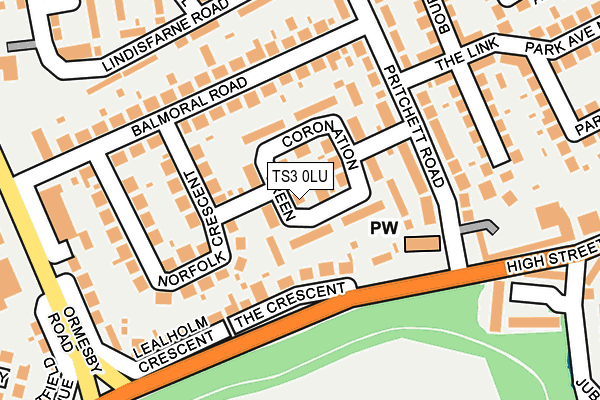 TS3 0LU map - OS OpenMap – Local (Ordnance Survey)