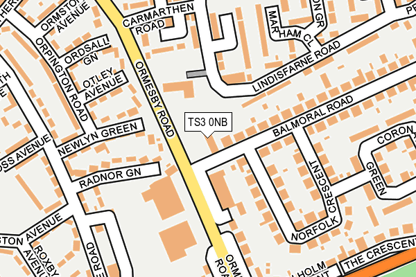 TS3 0NB map - OS OpenMap – Local (Ordnance Survey)