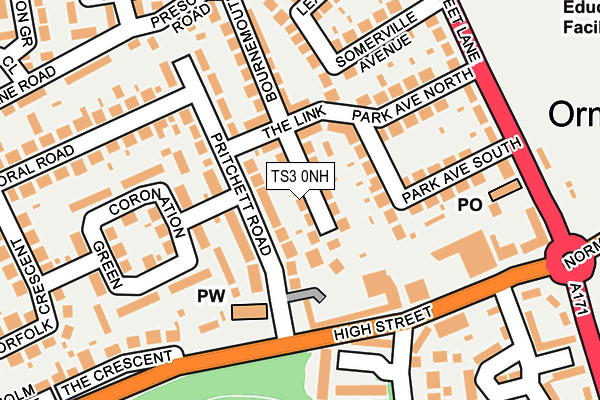 TS3 0NH map - OS OpenMap – Local (Ordnance Survey)