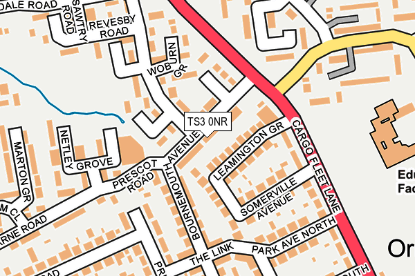 TS3 0NR map - OS OpenMap – Local (Ordnance Survey)