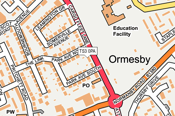 TS3 0PA map - OS OpenMap – Local (Ordnance Survey)