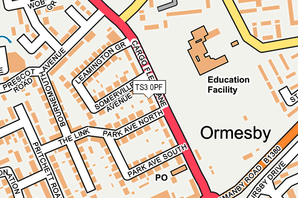 TS3 0PF map - OS OpenMap – Local (Ordnance Survey)