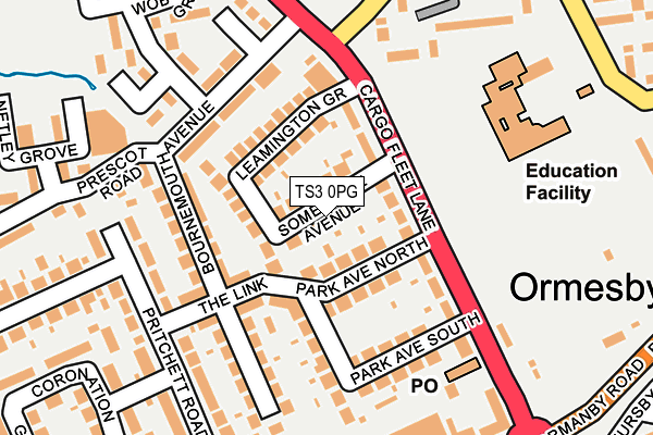 TS3 0PG map - OS OpenMap – Local (Ordnance Survey)
