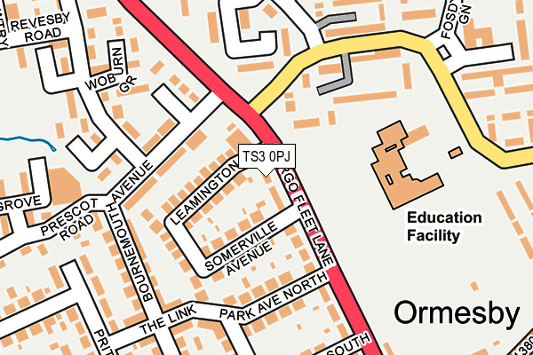 TS3 0PJ map - OS OpenMap – Local (Ordnance Survey)