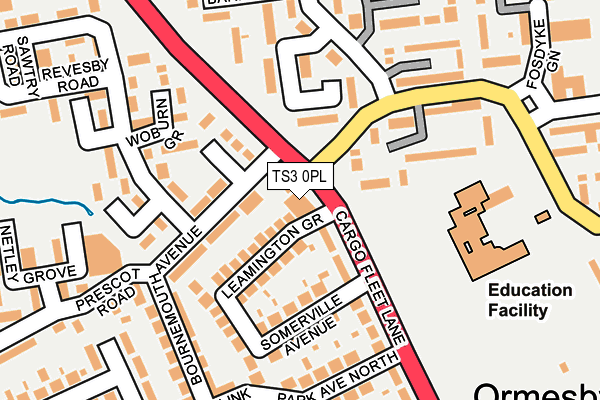 TS3 0PL map - OS OpenMap – Local (Ordnance Survey)