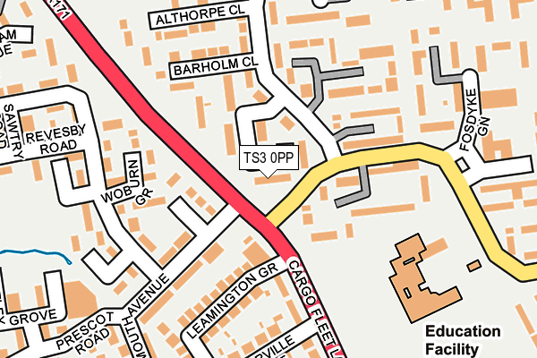 TS3 0PP map - OS OpenMap – Local (Ordnance Survey)