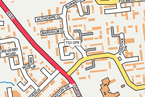 TS3 0PR map - OS OpenMap – Local (Ordnance Survey)