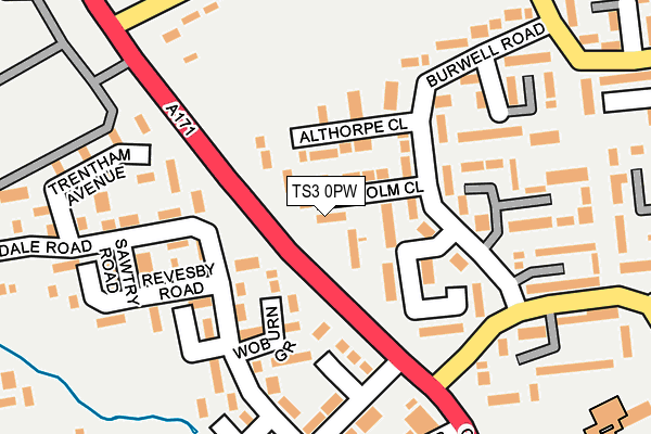 TS3 0PW map - OS OpenMap – Local (Ordnance Survey)