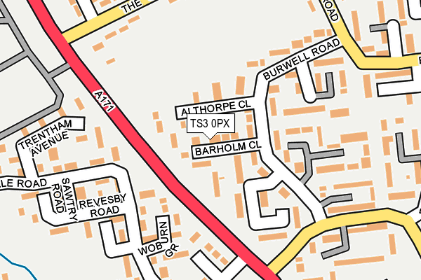 TS3 0PX map - OS OpenMap – Local (Ordnance Survey)