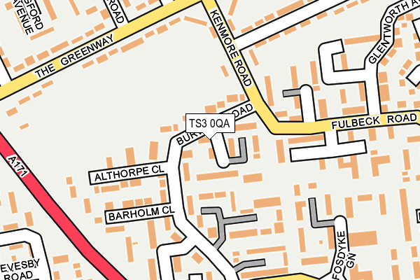 TS3 0QA map - OS OpenMap – Local (Ordnance Survey)