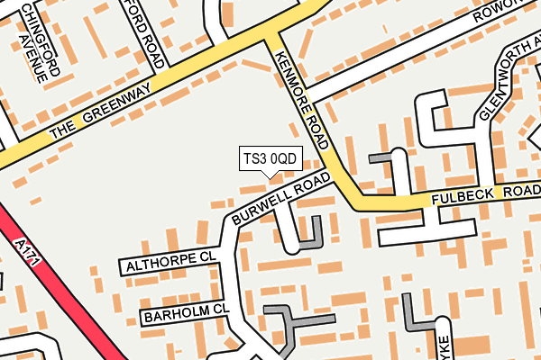 TS3 0QD map - OS OpenMap – Local (Ordnance Survey)