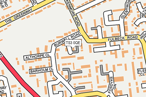 TS3 0QE map - OS OpenMap – Local (Ordnance Survey)