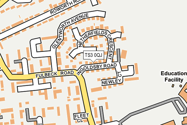 TS3 0QJ map - OS OpenMap – Local (Ordnance Survey)