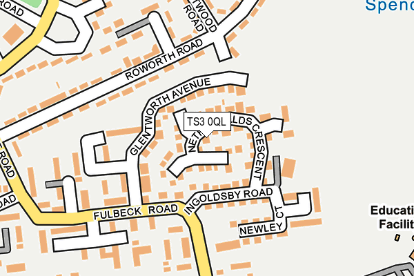 TS3 0QL map - OS OpenMap – Local (Ordnance Survey)