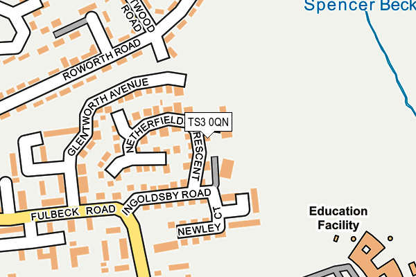 TS3 0QN map - OS OpenMap – Local (Ordnance Survey)
