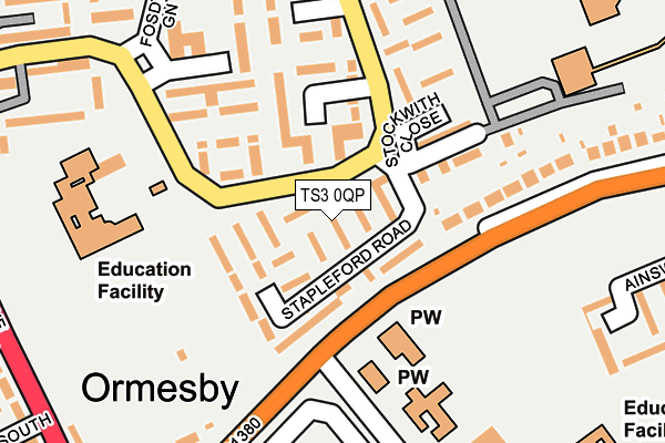 TS3 0QP map - OS OpenMap – Local (Ordnance Survey)