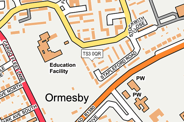 TS3 0QR map - OS OpenMap – Local (Ordnance Survey)