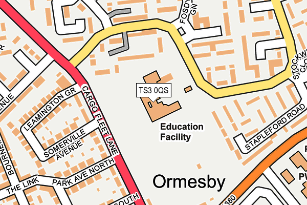TS3 0QS map - OS OpenMap – Local (Ordnance Survey)