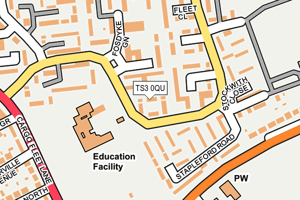 TS3 0QU map - OS OpenMap – Local (Ordnance Survey)