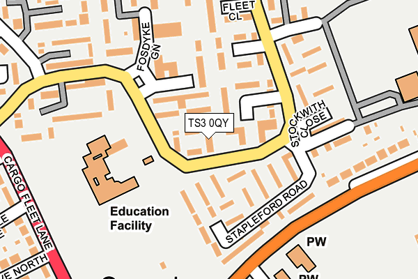 TS3 0QY map - OS OpenMap – Local (Ordnance Survey)