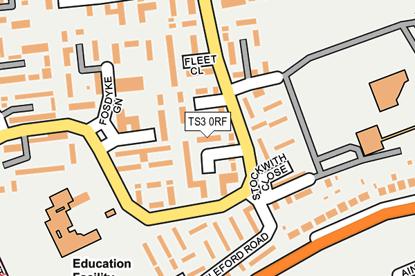 TS3 0RF map - OS OpenMap – Local (Ordnance Survey)