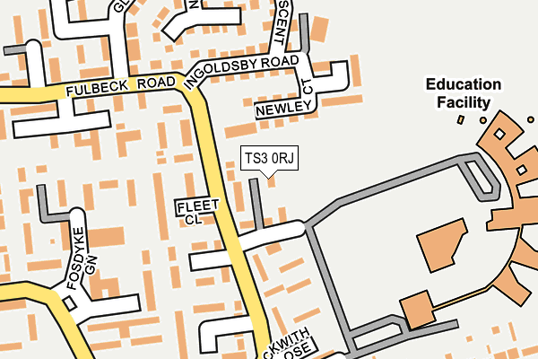 TS3 0RJ map - OS OpenMap – Local (Ordnance Survey)