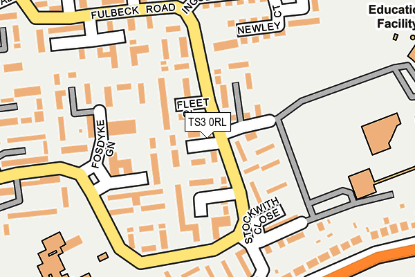 TS3 0RL map - OS OpenMap – Local (Ordnance Survey)