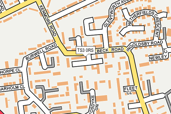 TS3 0RS map - OS OpenMap – Local (Ordnance Survey)