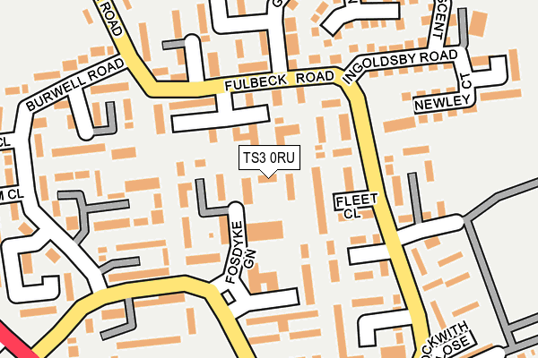 TS3 0RU map - OS OpenMap – Local (Ordnance Survey)