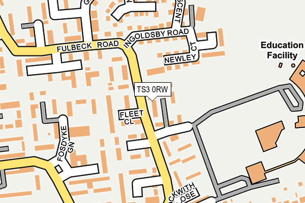 TS3 0RW map - OS OpenMap – Local (Ordnance Survey)