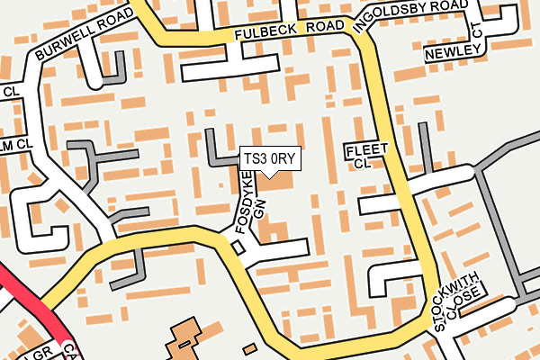 TS3 0RY map - OS OpenMap – Local (Ordnance Survey)