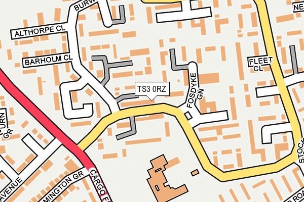 TS3 0RZ map - OS OpenMap – Local (Ordnance Survey)