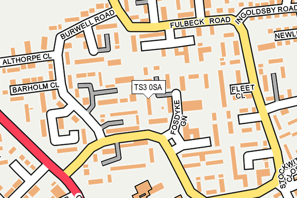 TS3 0SA map - OS OpenMap – Local (Ordnance Survey)