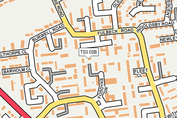 TS3 0SB map - OS OpenMap – Local (Ordnance Survey)